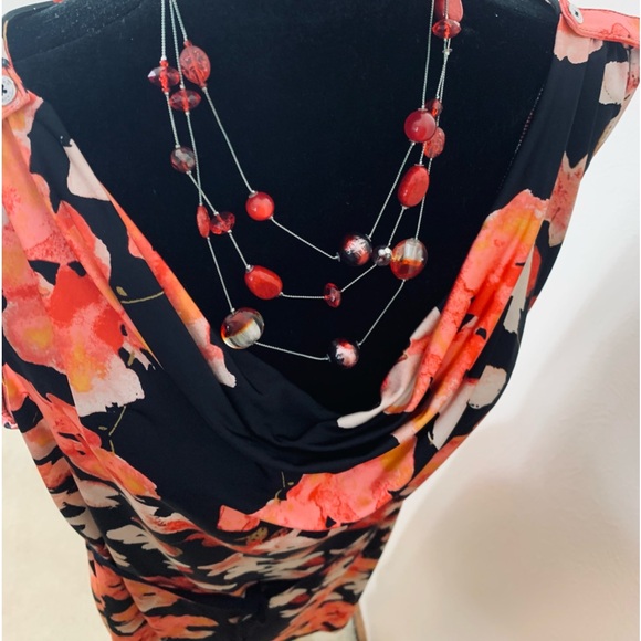 Floral Plus Size Sleeveless Dress - Picture 8 of 16